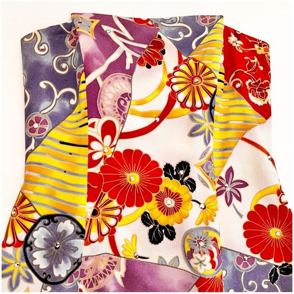 David Meister Floral Strapless Dress Size 8 - Picture 4 of 16